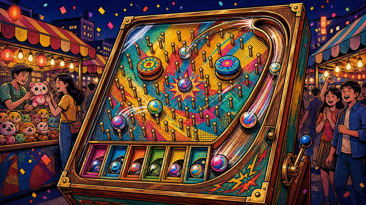 Online Prize Pachinko Game|Bounce for Prizes: Night Market Pachinko